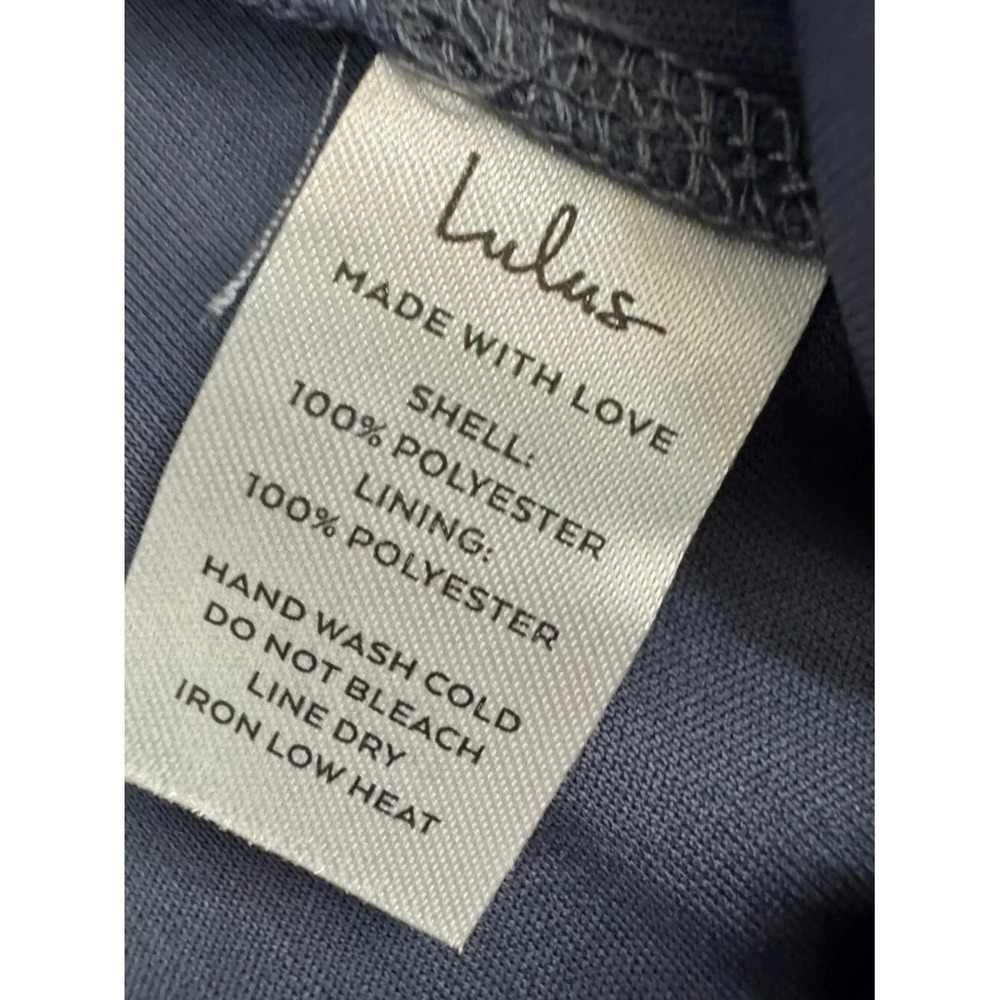 Lulus In Love Forever Granite Blue Maxi Dress M NWT Bridesmaid Formal Homecoming - Picture 10 of 10